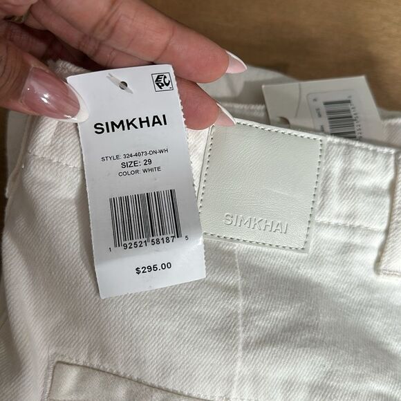 JONATHAN SIMKHAI  Ansel Trouser in White Sizes 29 NWT - Picture 9 of 10